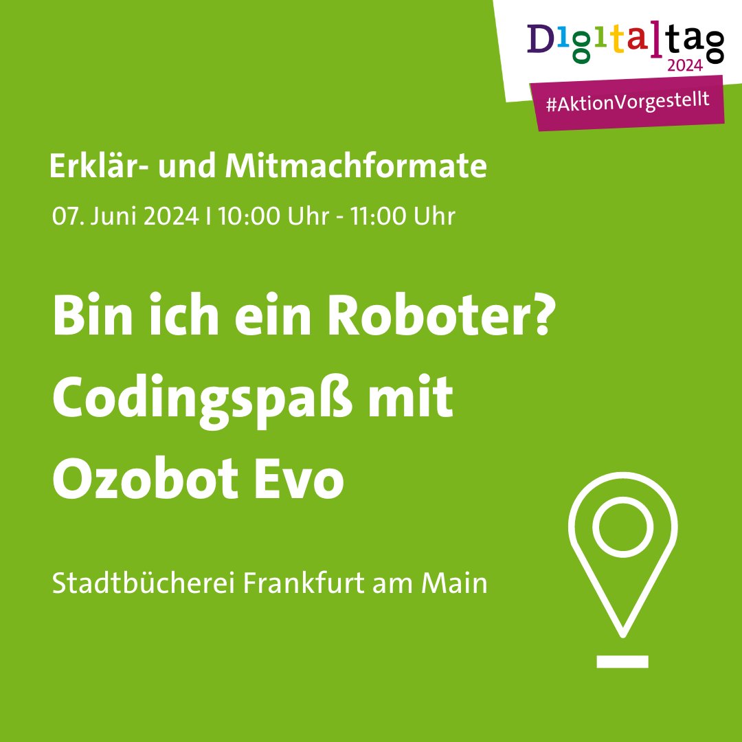 Es gibt bereits zahlreiche Aktionen von Mitgliedern unseres Partners, dem Deutschen Bibliotheksverband zu entdecken! Ob Coden lernen, Roboter programmieren oder den digitalen Nachlass regeln: In Bibliotheken kann Digitalisierung erlebt werden!✨ Heute stellen wir euch vier vor: