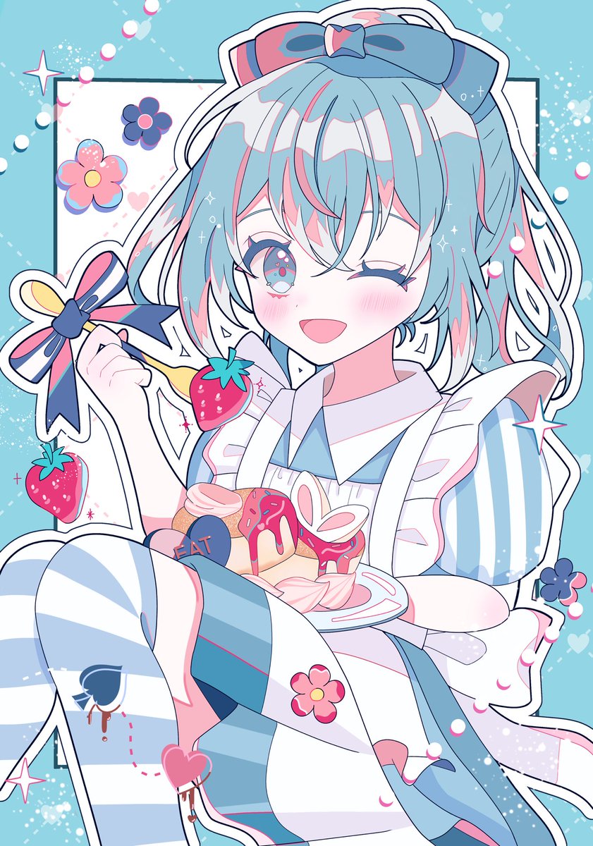 🩵×🩷 こんな感じで全員書いてみるつもりです😳(タップ推奨) #ぴちあー