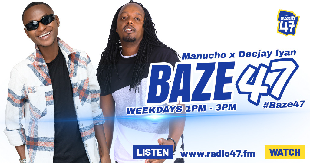 Karibu kwa masaa mawili ya Burudani, ndani ya #Baze47NaManucho na @DEEJAYIYAN254 #HapaNdipo Wavuti: radio47.fm
