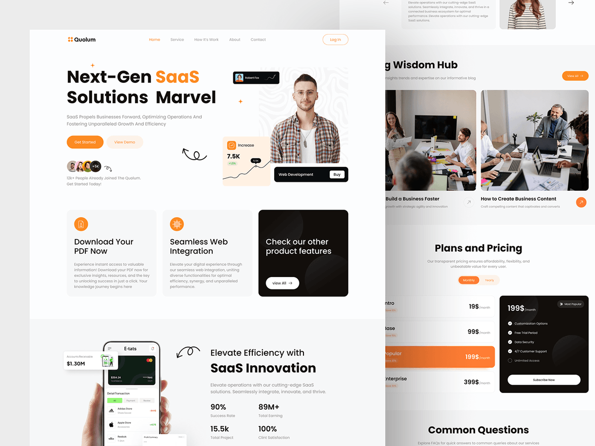 SaaS Landing Page - Quolum

Take a look at their incredible accomplishments at elegen.co

#saas #saaslandingpage #landingpage #uidesign #uiux #webdesign #websitedesign #saasdesign #saaswebsite