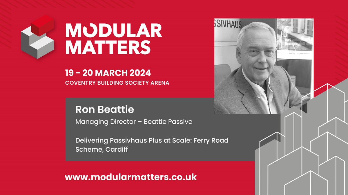 I'm looking forward to speaking at #ModularMatters tomorrow! Email me at enquiries@beattiepassive.com if you would like to catch up at the show. #Passivhaus #NetZero #ukhousing