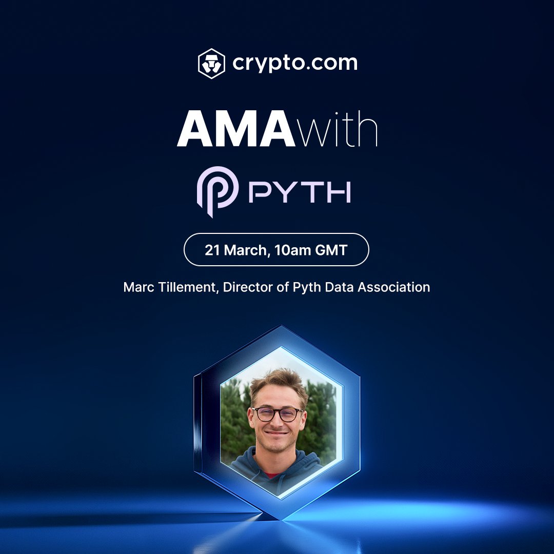 Join us for a Live Video AMA with @KemarTiti , Director of Pyth Data  Association @PythNetwork 🖥 Tune in on X, Facebook or Youtube ⏰ Thursday,  21 March, 10:00am GMT