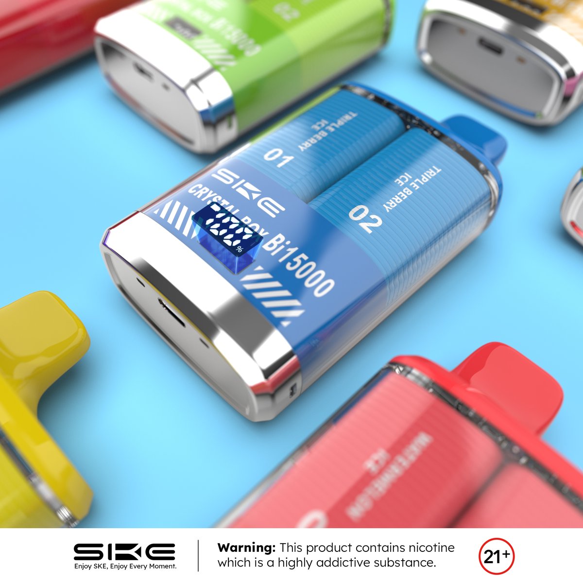 skevapeofficial's tweet photo. Stay up-to-date on your vape's e-liquid and battery status with the SKECRYSTALBOX Bi15000's display screen! 💨📲

Warning: You must be 21+
#skevape #ske #vapelove #vapefam #vapefamilyuk #vapefams #vapedaily #CrystalBox #skecrystal #skecrystalboxbi15000 https://t.co/HLpdlCQWxo