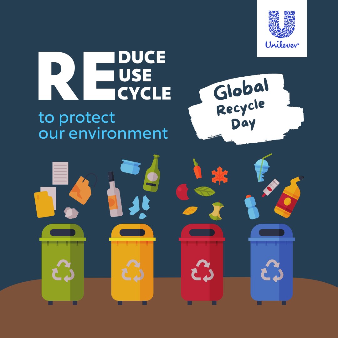 Help save our planet. Reduce, Reuse, Recycle, the power is in your hands. A clean earth is a healthy earth, protect the earth for the next generation. #GlobalRecycleDay
