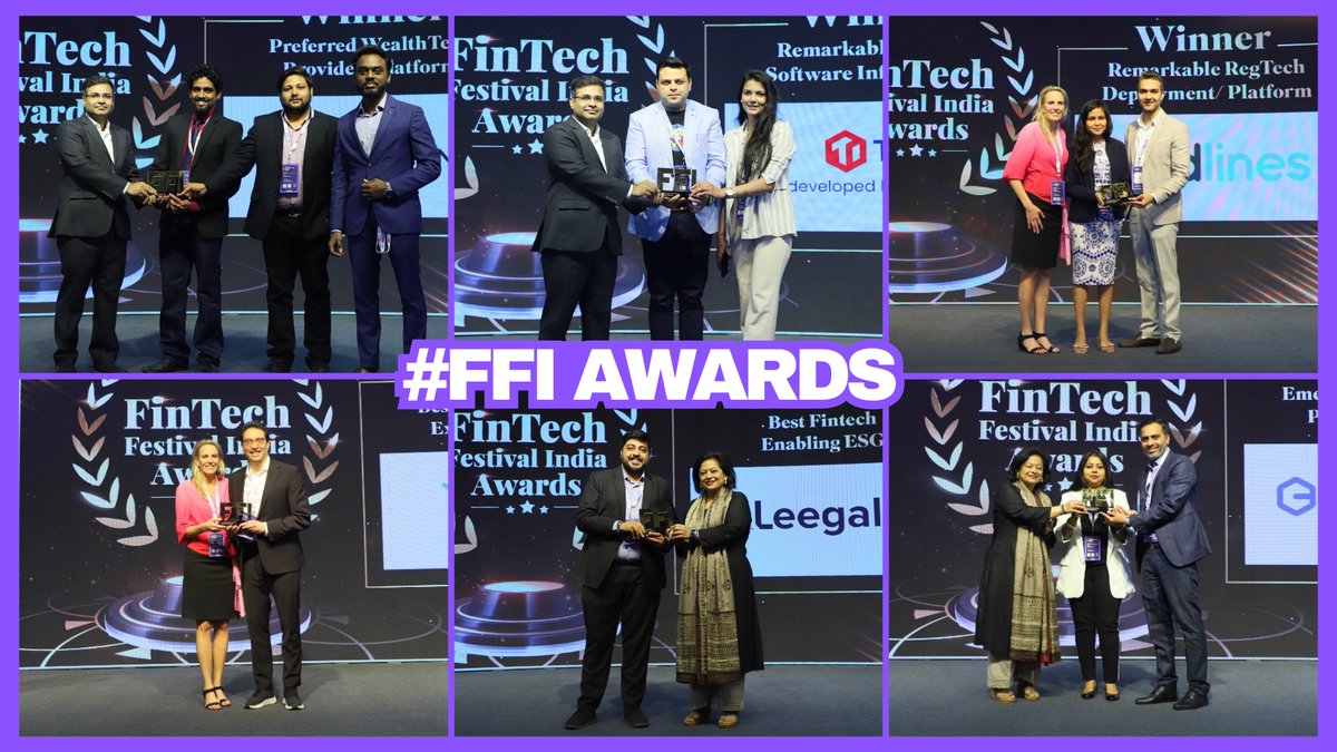 ffi_fintechfest's tweet photo. 🏆🥇 Congratulations to the winners of FinTech Festival India Awards!
Way to go! You truly earned it. Keep up the amazing work and continue to innovate in the fintech industry. Here's to many more successes in the future🎈
#FFI2024 #FintechInnovation #AwardWinners #Fintech https://t.co/RAqaE0wMN0