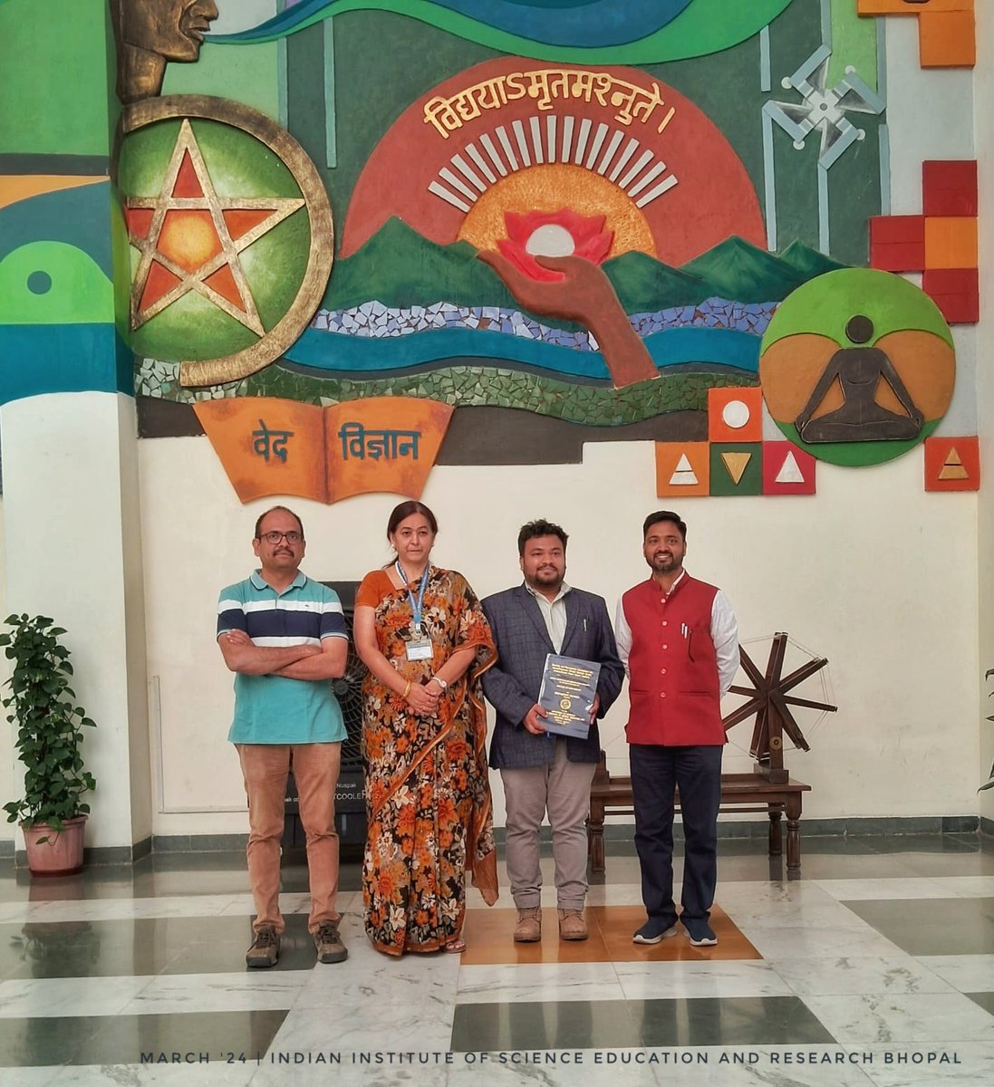 ASLab_iiserb's tweet photo. Congratulations with your PhD degree, Dibyajyoti!🥳 Here's to a future filled with great achievements! https://t.co/E8ENZ3UYSI