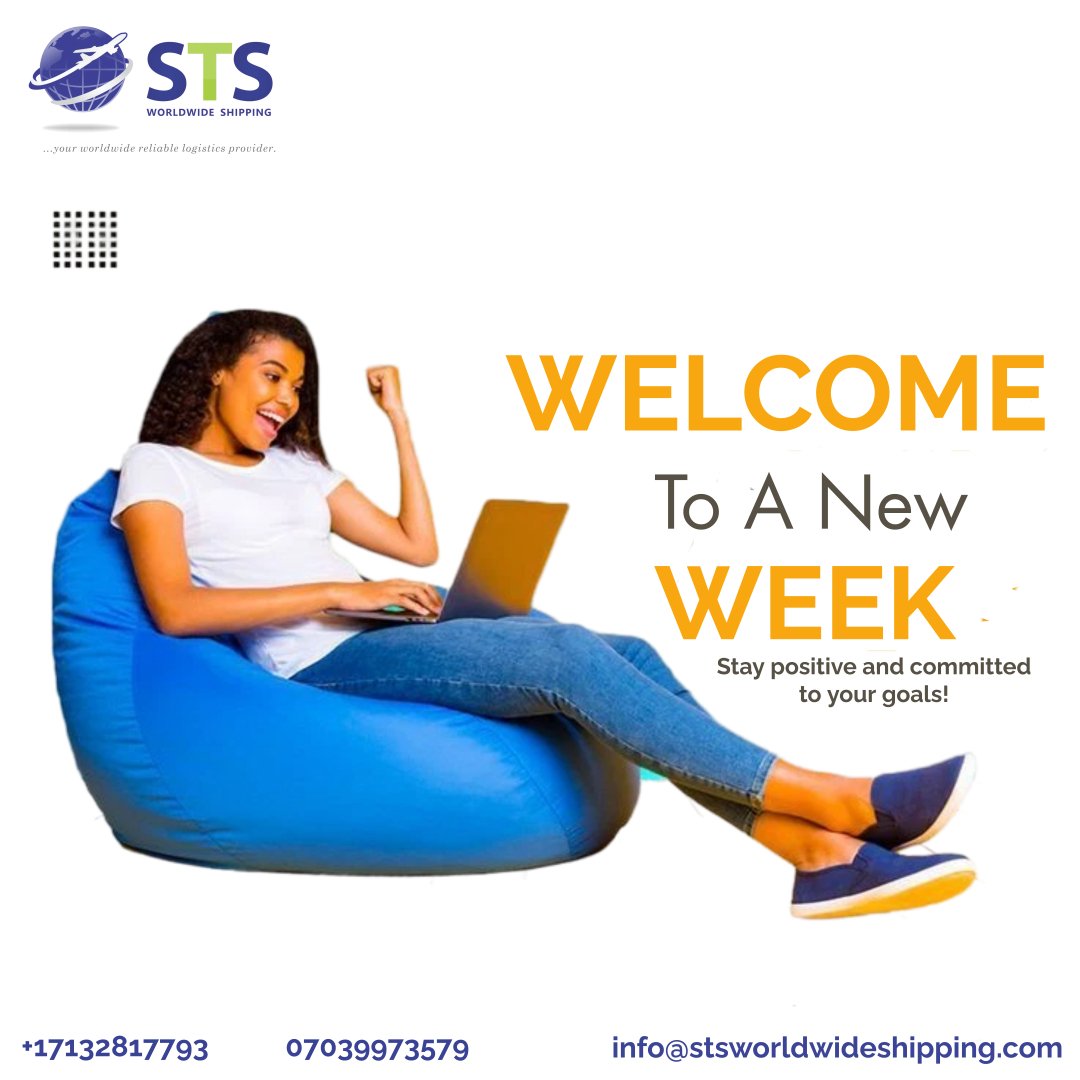 Happy new week! Stay positive and committed to your goals. Let's handle your deliveries. Call us Now! #happynewweek #monday #mondaymotivation #logistics #airfreight #seafreight #usatonigeria #uktonigeria #chinatonigeria #shippingandhandling #worldwideshipping #seamlessshipping