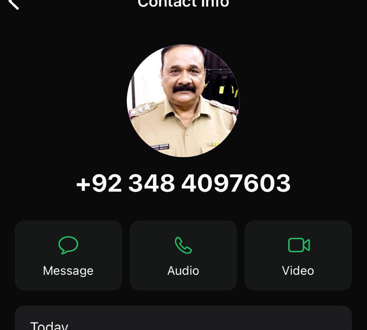 KumarSa77462035's tweet photo. @Cyberdost @Cybercellindia 
Got WhatsApp call from this number posing as CBI official. He has my personal details as well. Didn't fall victim but it's very concerning!
Pls look https://t.co/K3YShEk2YE