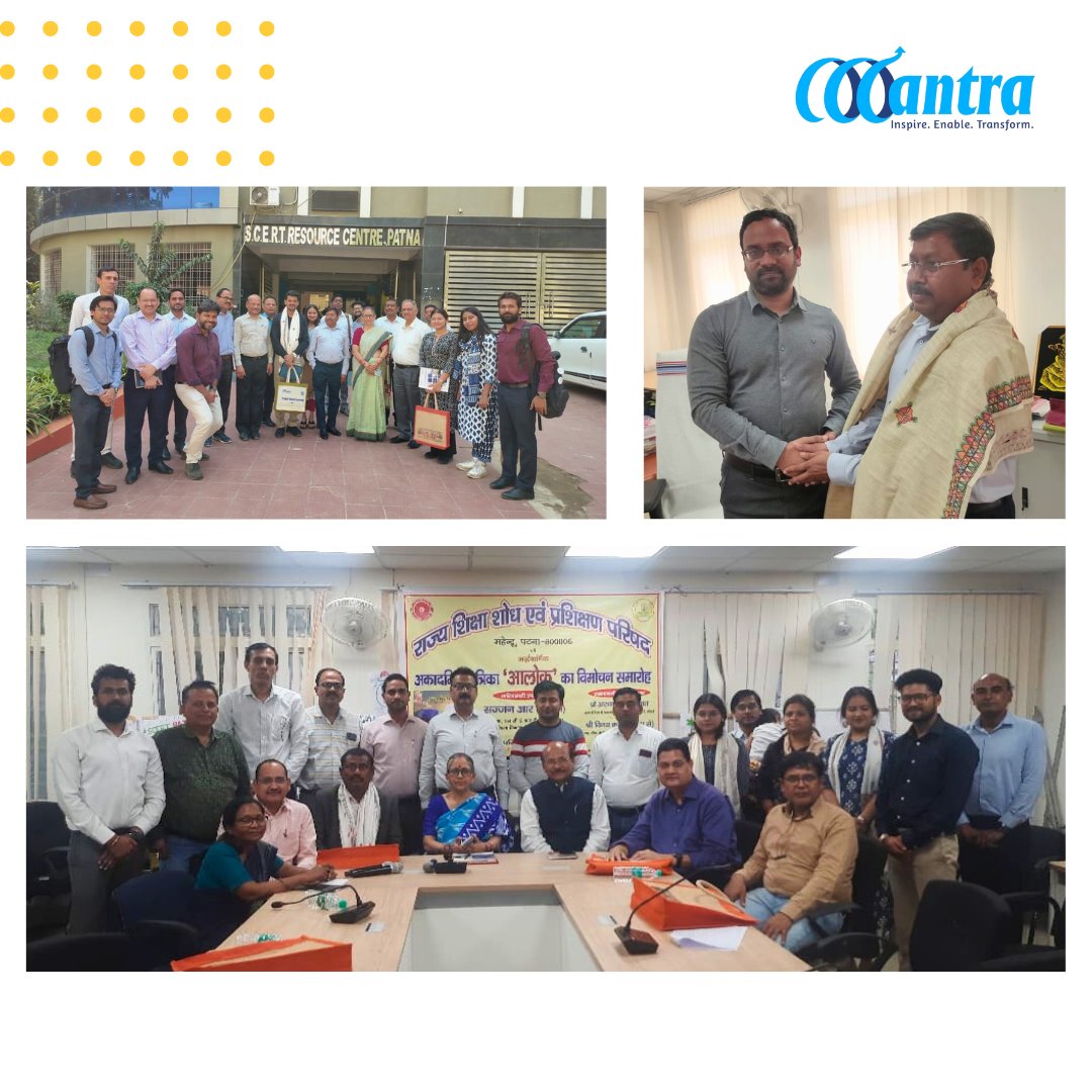 We recently facilitated a cross-learning exposure visit to Bihar for the Joint Director of the Uttar Pradesh State Council for Educational Research and Training, Pawan Sachaan, and a delegation of principals from 13 DIETs (Centres of Excellence).