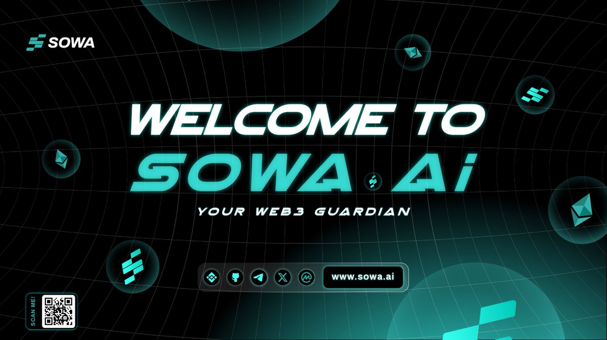 SOWA_ai's tweet photo. Welcome to SOWA AI - Your AI Guardian  

✅ Cutting-edge AI integration. 
✅ Setting new standards, ensuring trust. 
✅ Simplified blockchain safety. 
✅ Spotting risks, streamlining operations. 
✅ AI-driven risk assessment and compliance. 

Join us for the future of blockchain! https://t.co/bmPZtjJp4v
