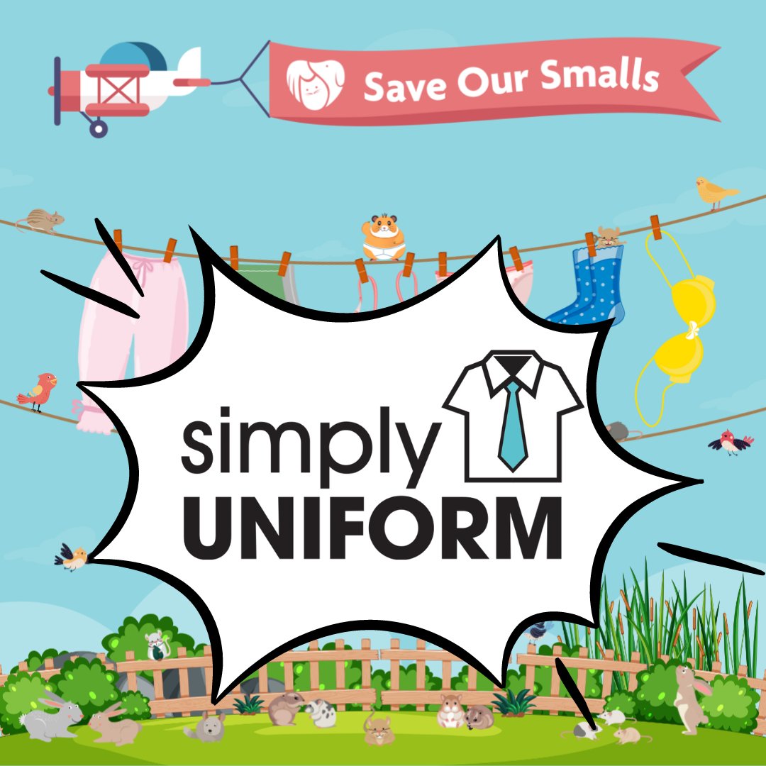 🐹 Local business, @simply_uniform have very kindly supported our small animal unit fundraiser with a donation from their team! If your company would like to support us by getting involved with our Save Our Smalls campaign, please go to: crowdfunder.co.uk/p/saveoursmalls