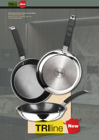Inoxibar1's tweet photo. Nuestras más sabrosas novedades: AQUAline, la línea de sartenes y cazos de aluminio forjado con un deslumbrante acabado azul y mangos ergonómicos de acero inoxidable. Y TRIline, nuestra colección de sartenes de alta gama con cuerpo de tres capas y mangos remachados. https://t.co/HL21X9kWuw