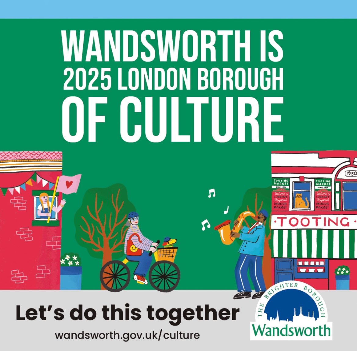 Congratulations, for Wandsworth being chosen as the London Borough of Culture 2025!!! 🎉 #wandsworth #wandsworthcarerscentre #wandsworthcommunity #london #londonboroughofculture