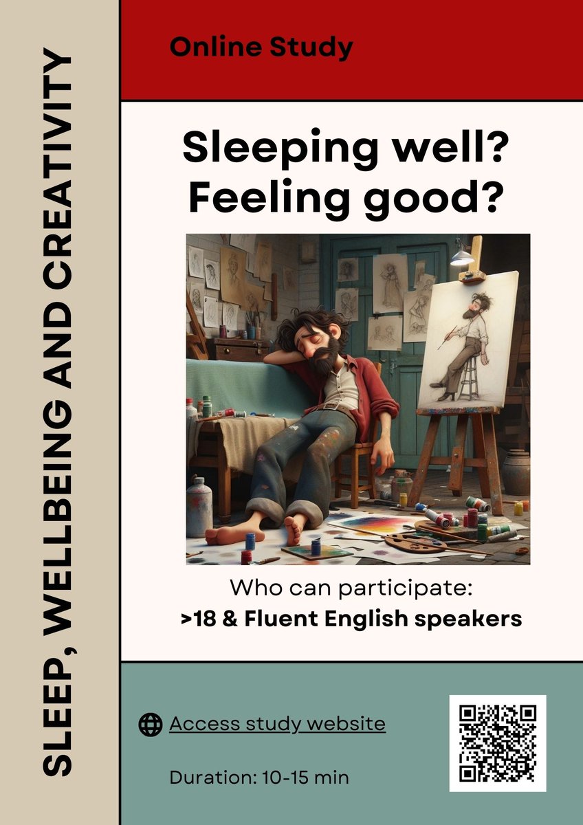 Please spare 10-15min to complete this survey on #sleep, #wellbeing and #creativity for my @OxSCNi colleague's MSc studies, and share within your networks. Thank you! openss.qualtrics.com/jfe/form/SV_di…