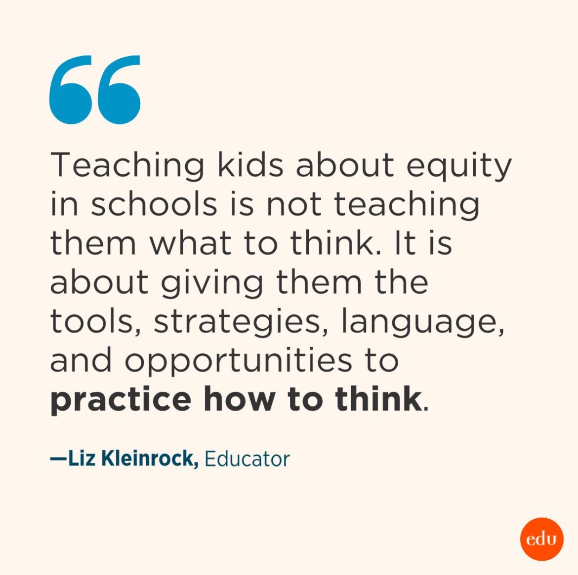 Building equitable education systems and access is also this…