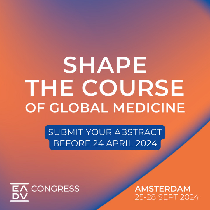 🎇 Submit your abstract and contribute to shaping the future of #dermatology and #venereology during this years #EADVCongress taking place in Amsterdam between the 25-28 September. 📅 Deadline for Abstract submission is 24 April 2024 || eadv.org/congress