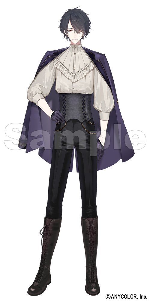 にじさんじ 夢追翔 貴族衣装 フルセット ウィッグ、ブーツ付き コスプレ 値下げ 改めまして、夢追さんの貴族衣装の方お仕立てしました！シックに