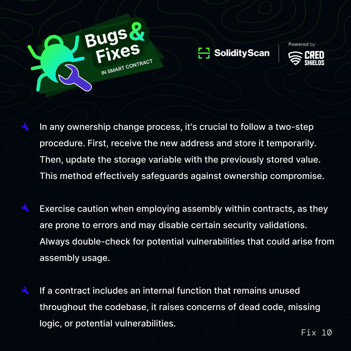 Bugs sneaking into your code? Time to fight back! Get ready for actionable fixes and strategies to fortify your codebase. #BugHunt #CyberSecurity #Web3