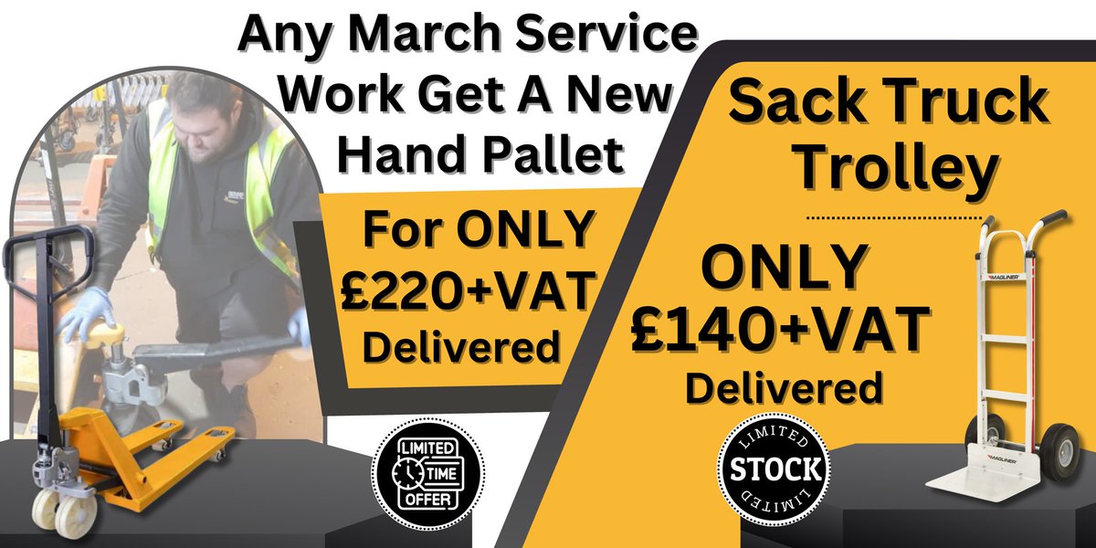Don’t Miss Out Final Stock Remaining For Our March Special Offers! To order or for more information please contact our sales team on 01992 535040 or email us at info@drapersmaterialhandling.co.uk *Special Offer only available until 31st March 2024 #specialoffer #marchoffer