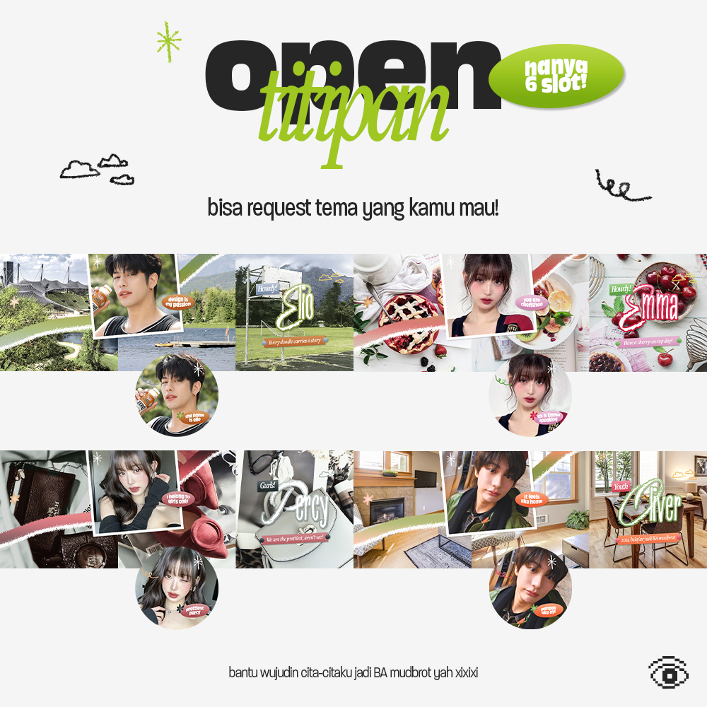 repost are much appreciated!

halooo, aku ada good news nihh. mimin julian mau bagi-bagi layout dipsy FREE dengan sistem open titipan!
⏰: SELASA, 21.05 wib
❇️: untuk 6 orang tercepat
☁️: via DM

ketentuan lanjutan ada di bawah yah 👇🏻

tag. #zonajajan #zonauang #zonaba