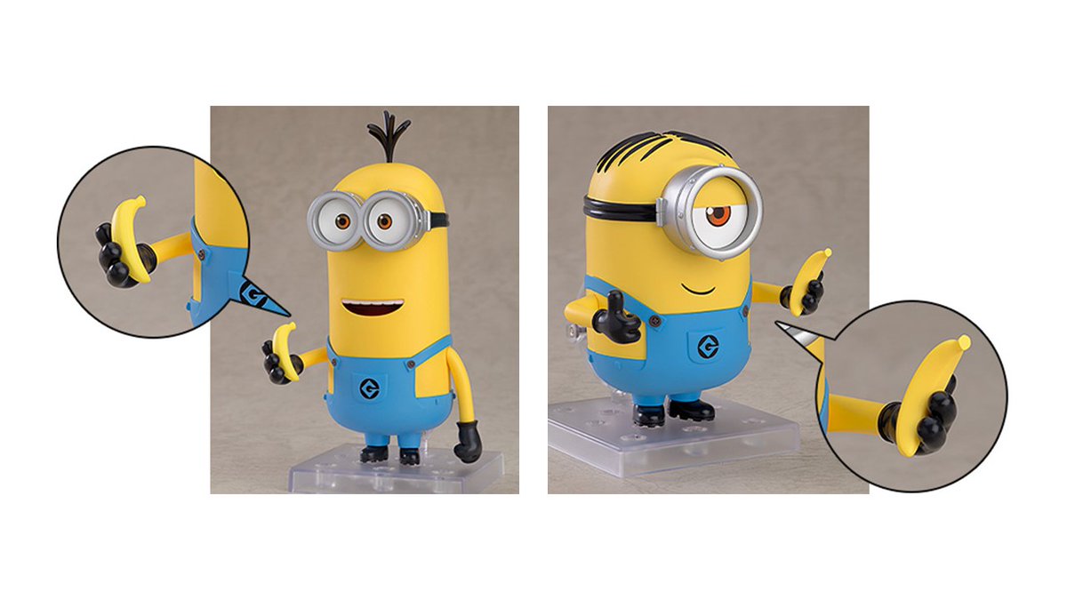 ねんどろいど ミニオン　ケビン＆スチュアート ミニオンズより、「ケビン」「スチュアート」「ボブ」がねんどろいどで