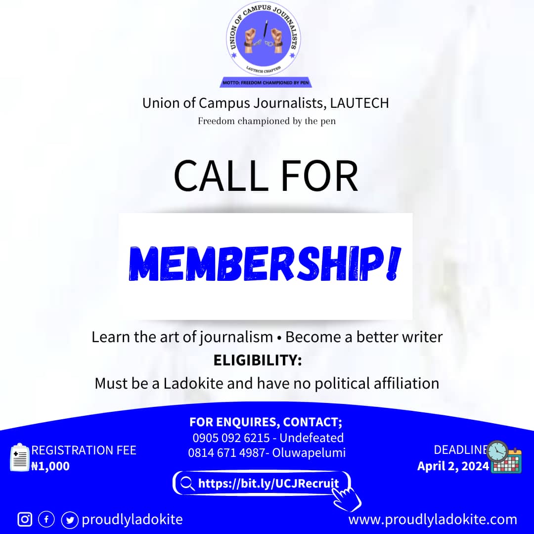 UCJ LAUTECH (@proudlyladokite) on Twitter photo 2024-03-18 10:38:30