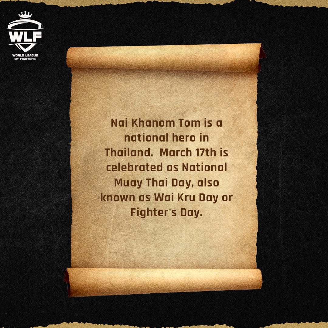 Let’s take a moment to remember the legend of Nai Khanom Tom 🙇‍♂️🙇‍♀️ A war prisoner who fought his way to freedom with Muay Thai, his spirit and skill, later became a symbol for the “Art of Eight Limbs.” 🙌 #ThisIsWar #ComingSoon #WBC #YouthSportsGear #WTL #WPL #YuthSportsGear