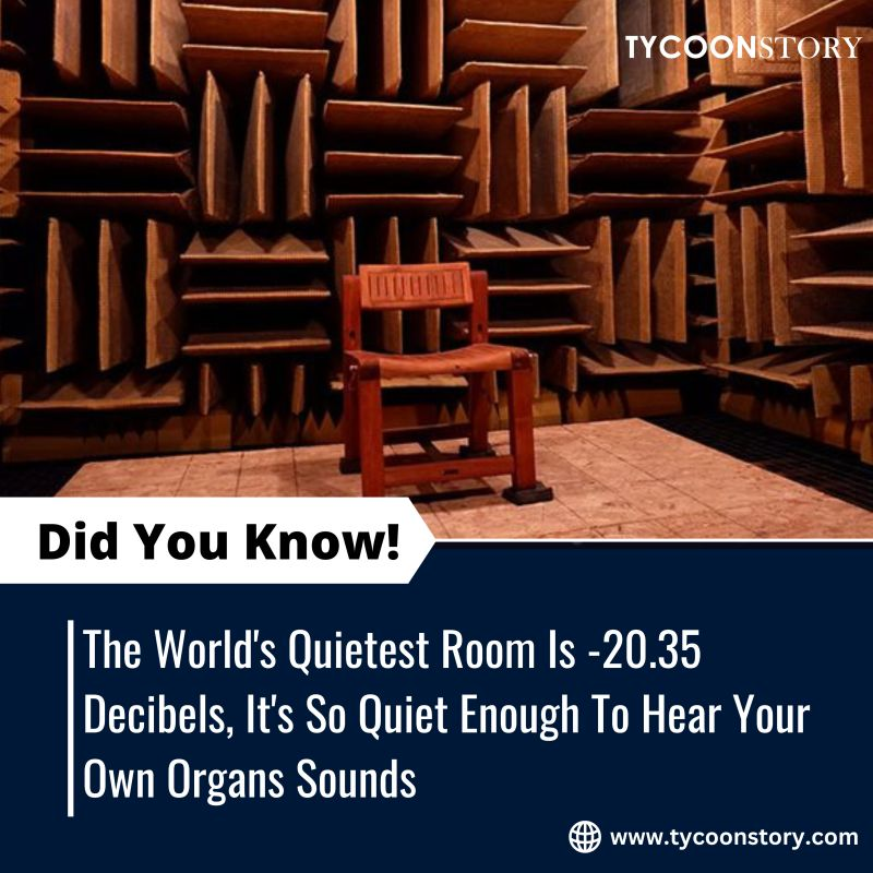 #DidYouKnow 

#quietestroom #decibelrecord #NoiseReduction #decibellevel #acoustic #sensoryexperience #soundisolation #noisecancellation #quietenvironment #soundscapes #acousticdesign