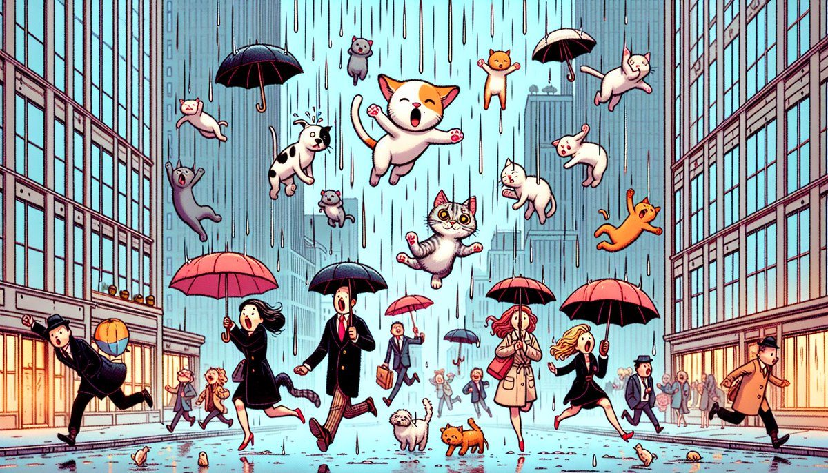 Dive into the world of English idioms! 📚 Can you guess what ‘It’s raining cats and dogs’ means? Share your funniest guesses below! #EnglishIdioms #LanguageLearning”