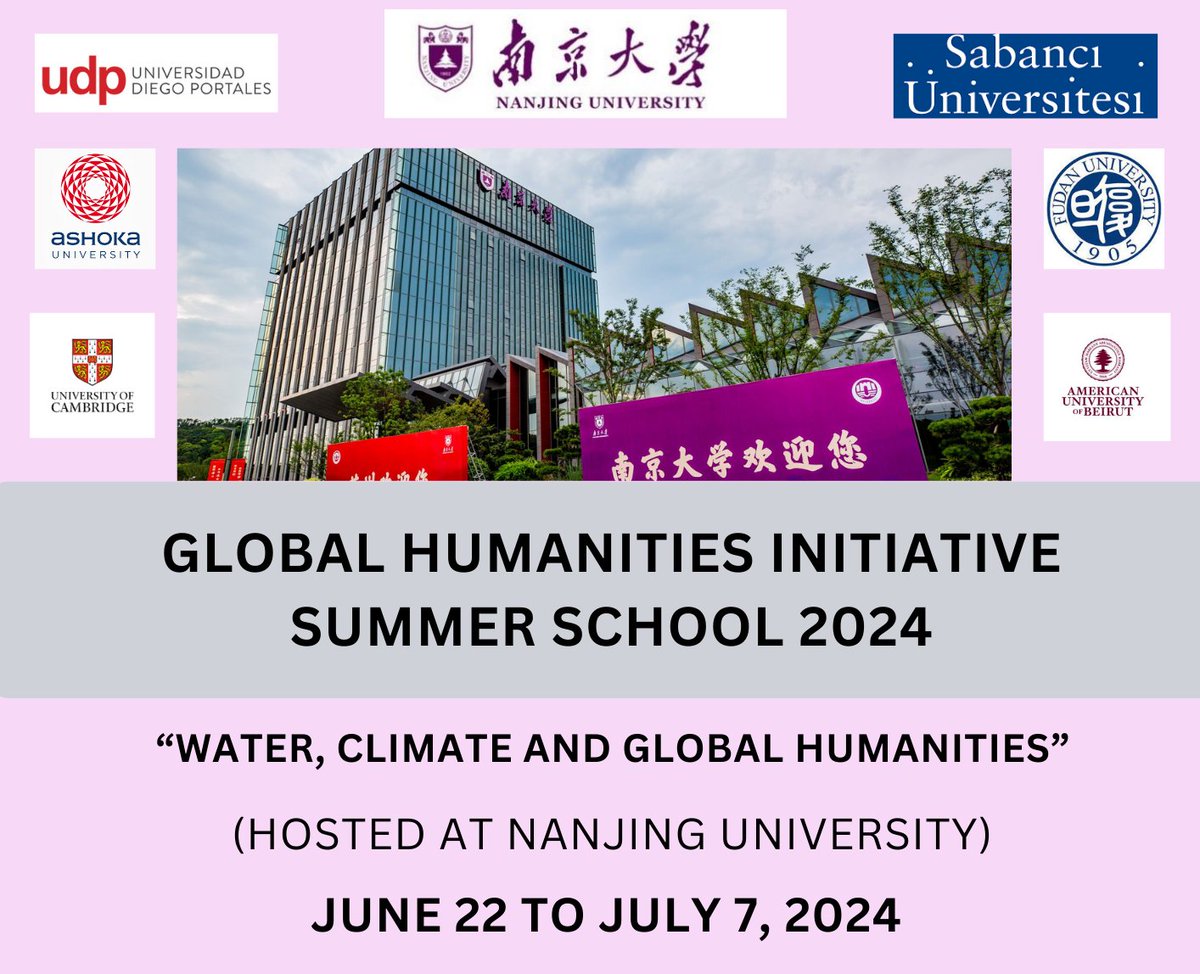 🏆Congratulations to @KEUnwin from @MMLL_Cambridge, @wnholbrook and Amory Zhao from @englishunicam, @RubyHN3 and Annabel Langdon from @CambridgeFames on being awarded attendance to the GH Summer School 2024 at @NanjingUnivers1. 📣Also a BIG thank you to all participants!