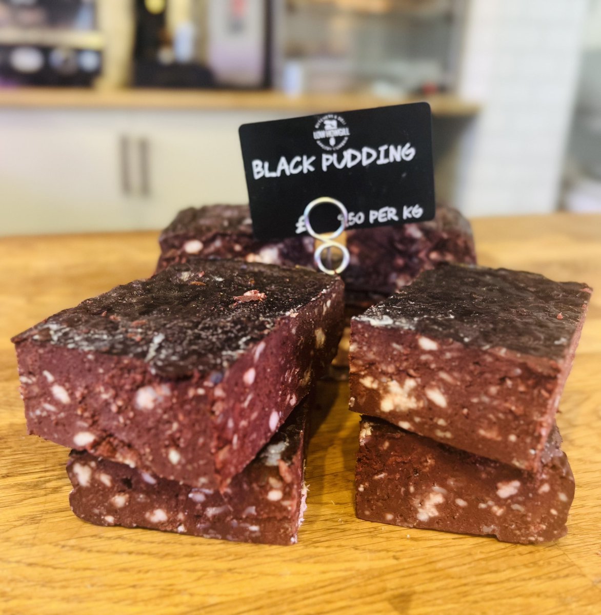 We love a bit of the black stuff! Our handmade Black Pud can always be found in our deli counter. #NationalBlackPuddingDay