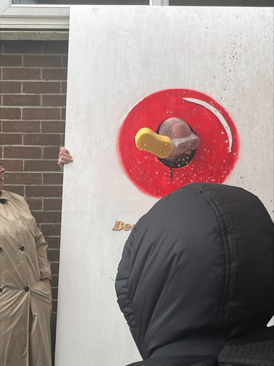 bedwashighsch's tweet photo. Our teachers were great sports on Friday taking part in sponge a teacher🧽 for Comic Relief.  The school council also sold sweets🍬 and Red noses🔴 and the was a Staff bake🥮 sale! We raised a fantastic £305.58!! Well done to Mrs. Hudson and the school council!! @BedwasCouncil https://t.co/a1Wx7Xcn7w