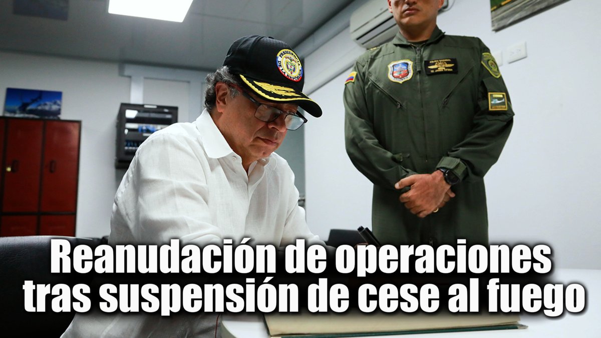 🛑🎥 Reanudación de operaciones militares tras suspensión de cese al fuego 👇👇#GustavoPetro #IvánVelásquez #PazEnColombia #FARC #CeseAlFuego #Nariño #Cauca #ValleDelCauca #ProcesoDePaz #SeguridadColombia
youtu.be/Yl3WN-Nmv6Y