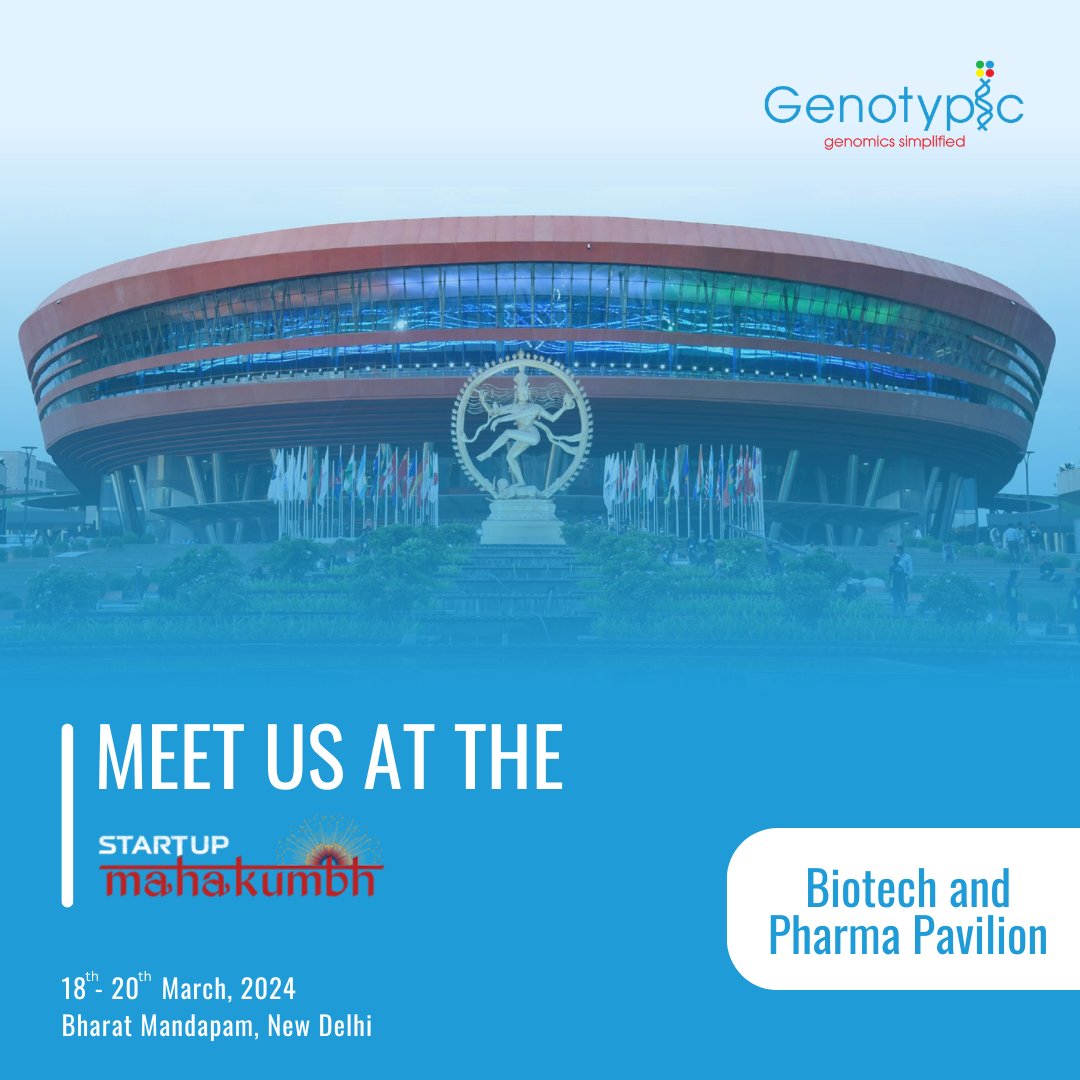 GenotypicTech's tweet image. #GenotypicTechnology is at &quot;Startup Mahakumbh&quot; happening on

🗓 18th - 20th March 2024
📍Bharat Mandapam, New Delhi

Come meet us, let&apos;s shape the future of genomics together in India

genotypic.co.in