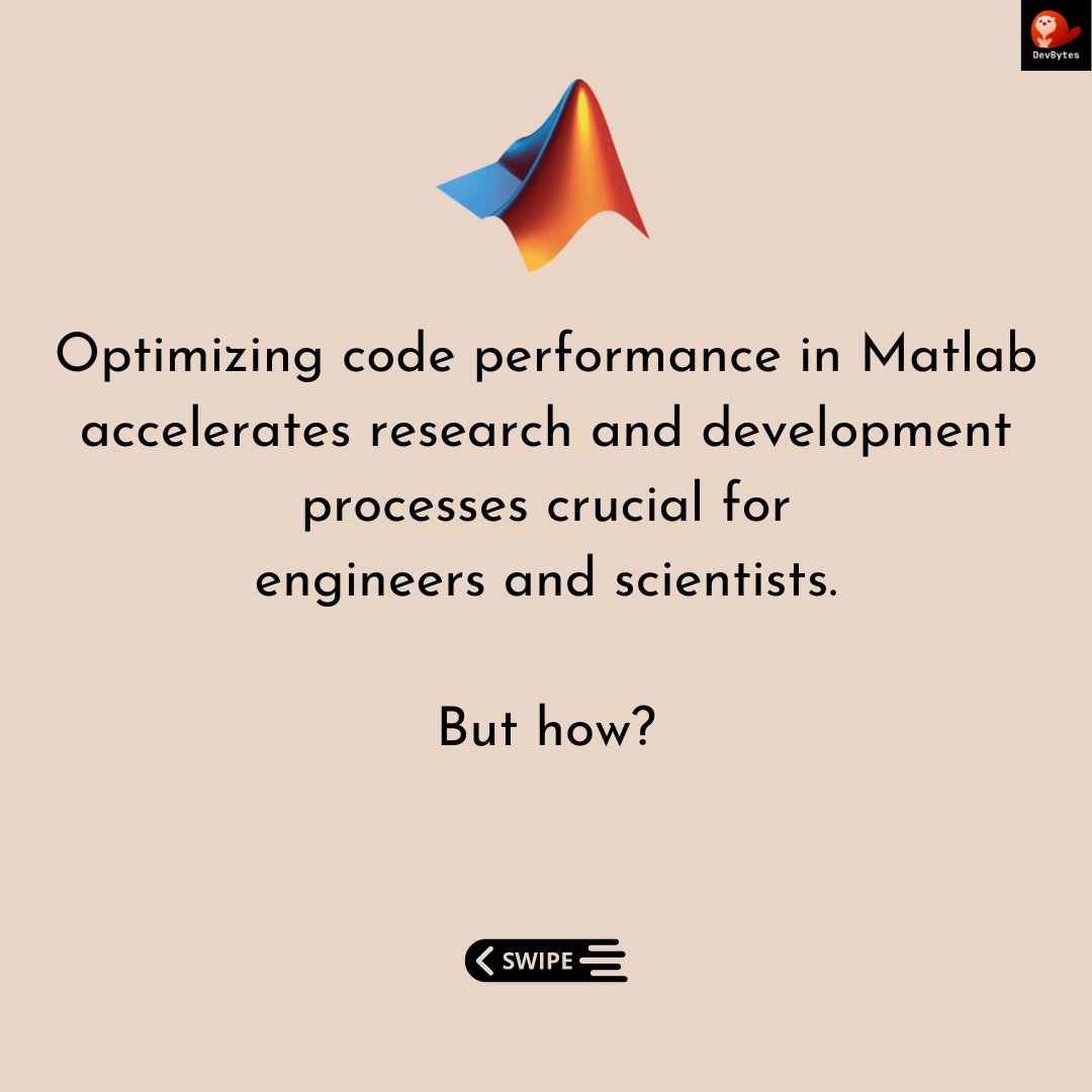 DevBytesApp's tweet image. Matlab - Simplified by DevBytes

#devbytes #tech #trending #matlab #coding #code #coder #softwaredeveloper