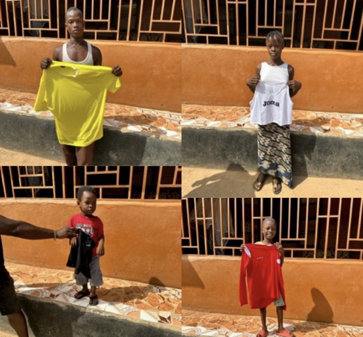 We were chuffed to receive these photos after we donated some sportswear to children in Freetown, Sierra Leone. ❤️