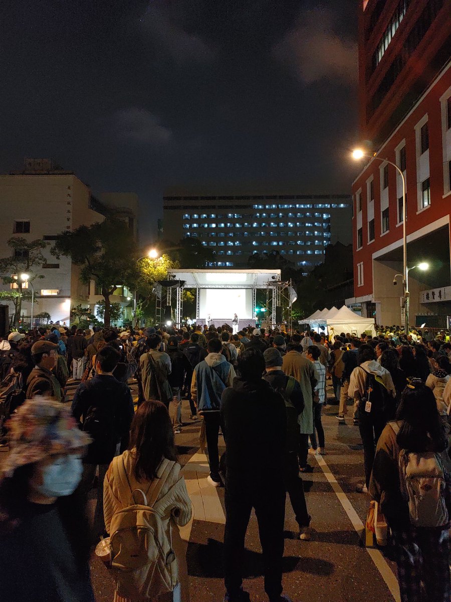 The tenth anniversary rally of Taiwan's Sunflower Movement.