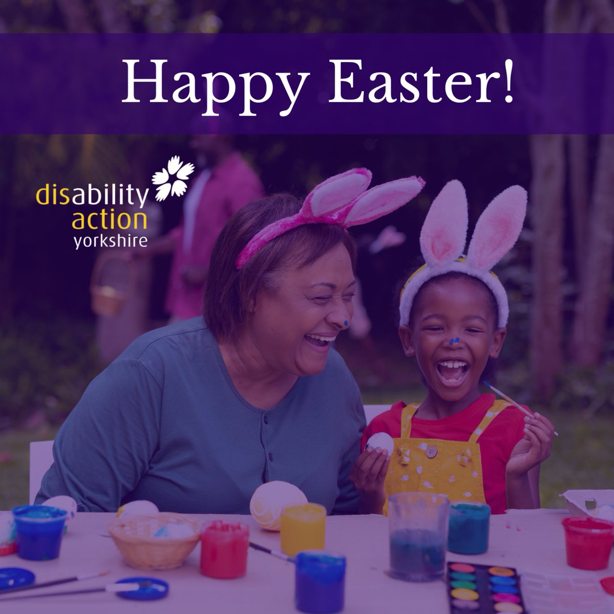 Happy Easter! We hope you're all having a lovely Easter weekend and are celebrating with family and friends. Whether you’re hunting for easter eggs or eating them, we hope you have an amazing time! #DAY #DisabilityActionYorkshire #HappyEaster