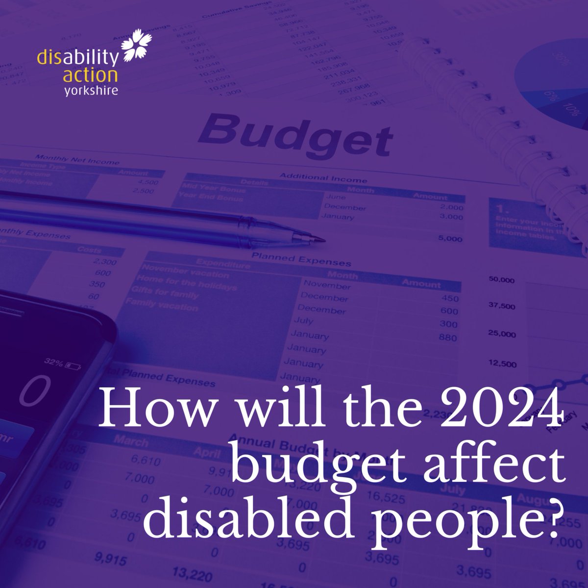 What does the new budget mean for disabled people? This month, all cost-of-living payments will end. This decision will leave people unable to afford the support that they need. It is thanks to your generous donations that we can continue to support disabled people. #DAY