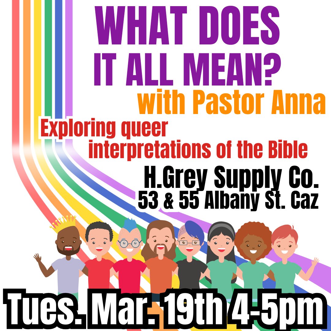 Last time we had this event, it was such a fantastic open forum that we wanted to have Pastor Anna back! Please join us to discuss anything and everything having to do with our LGBTQIA culture and spirituality!!!🌈
This event is free!!!

#lgbtqia #pride #jesusloveseveryone