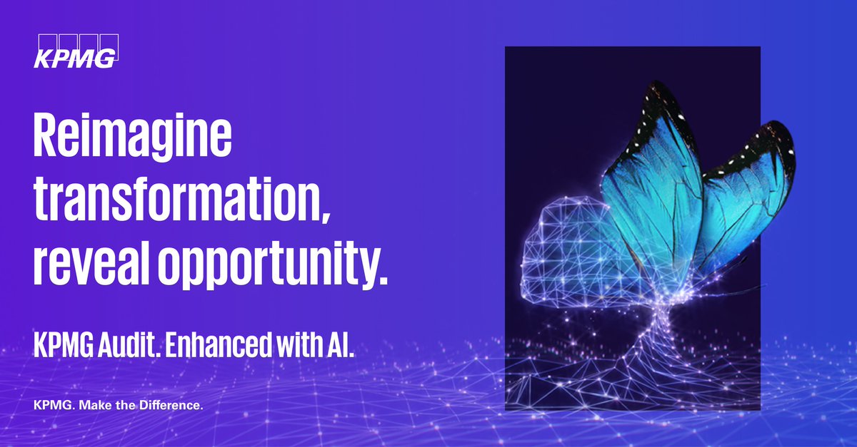 GaneshKuppala11's tweet image. With predicative capabilities to navigate complexities, KPMG UK is revolutionising how their auditors understand your business and assess your risks.

Find out more: spkl.io/60184L9Mi

#KPMGAudit #audittechnology #AI