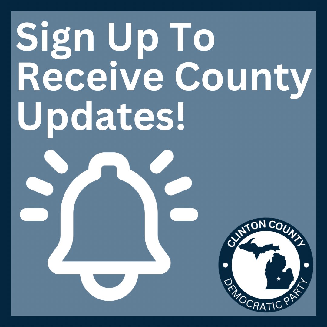 Did you know that you can sign up to receive notifications for Clinton County meetings, including the Board of Commissioners and the Planning Commission? Visit clinton-county.org/list.aspx#agen… to sign up for the specific notifications you’d like to receive directly to your email.