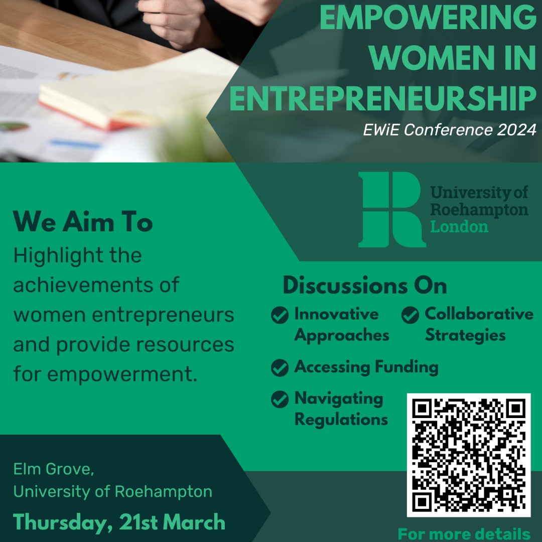 The inaugural Empowering Women in Entrepreneurship Conference will be taking place at Elm Grove on Thursday 21 March at 10am. Lunch and refreshments will be served.
