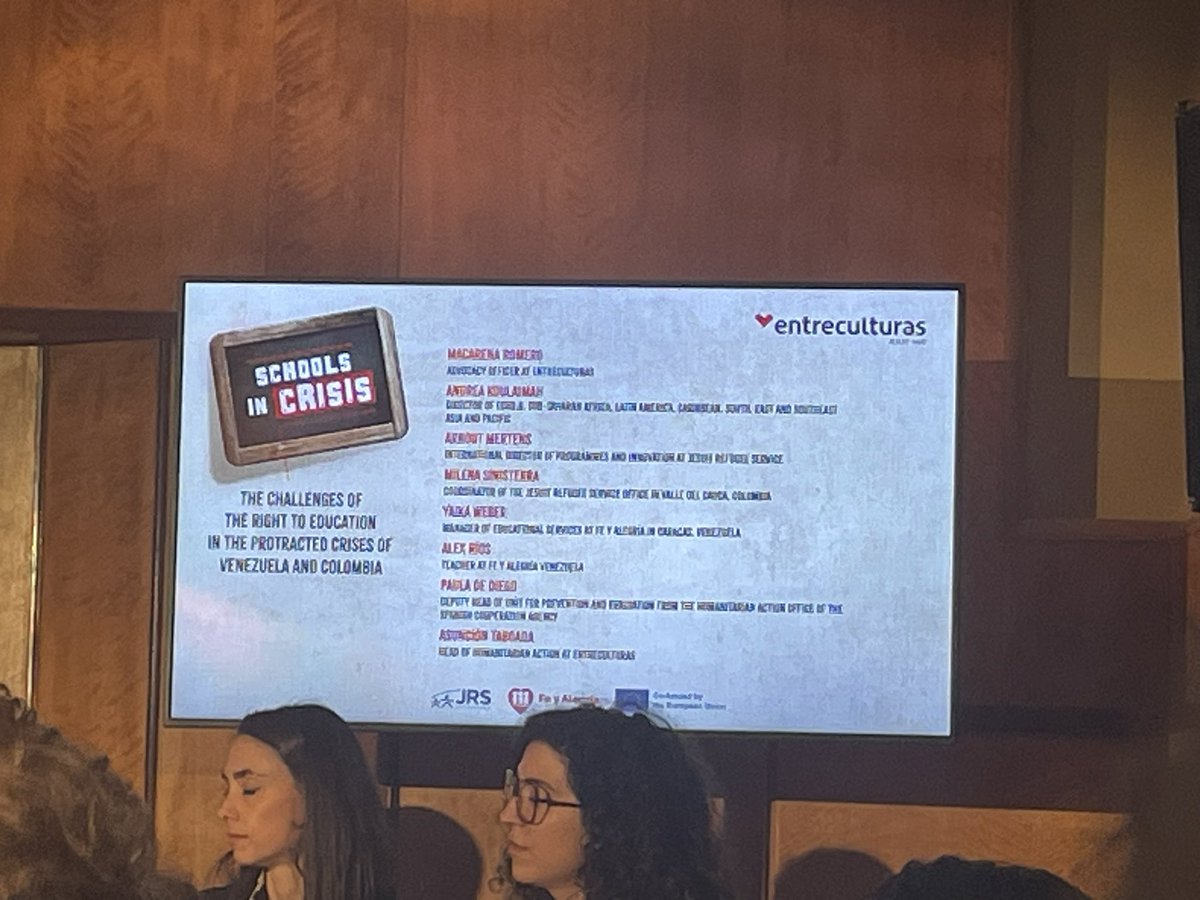 Listening to our brothers and sisters from Jesuits and <a href="/Entreculturas/">Entreculturas</a> and <a href="/JRSEurope/">JRS Europe</a> working in Colombia and Venezuela! Sharing their work which is the same we do as Salesians of Don Bosco in these two countries with the most vulnerable children and youth!