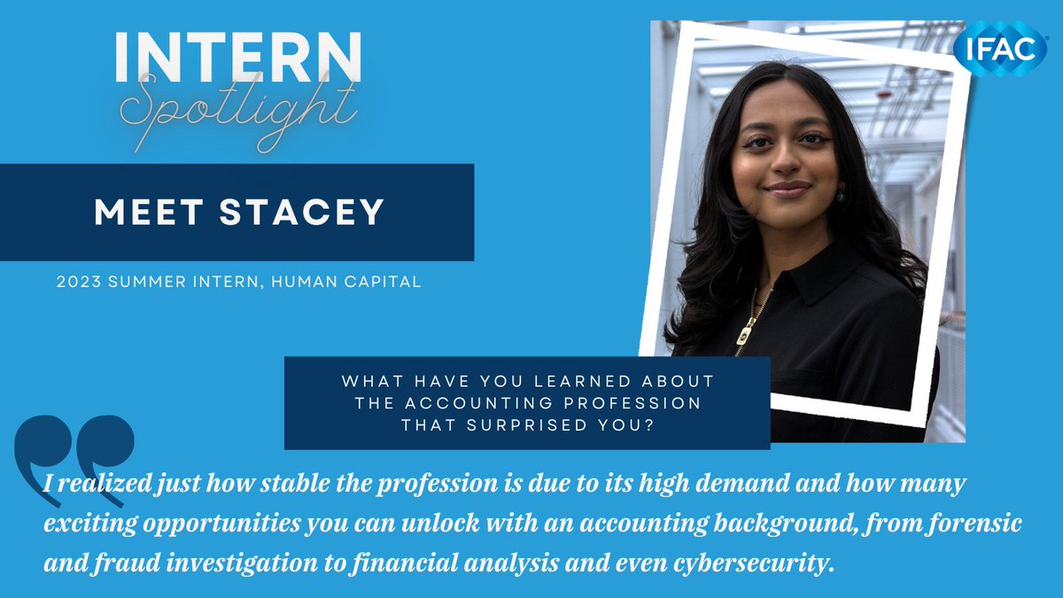 🌟 Intern Spotlight: Meet Stacey Roy! 🌟 Discover Stacey’s transformative journey at IFAC, championing Diversity, Equity & Inclusion initiatives, and gaining invaluable skills. Learn more: bit.ly/MeetStaceyRoy