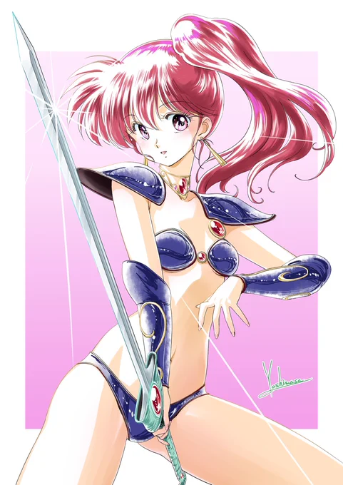 #いのまたむつみさん一番気になるこのキャラ描けるようになりたい!と思い学生の頃ちゃんとした模写を初めて試したのが、いのまたむつみ先生のキャライラストだったと記憶してます…ようやく"らしく"描けるようになったでしょうか…素敵なキャライラストたちをありがとうございました!レダ大好き! 