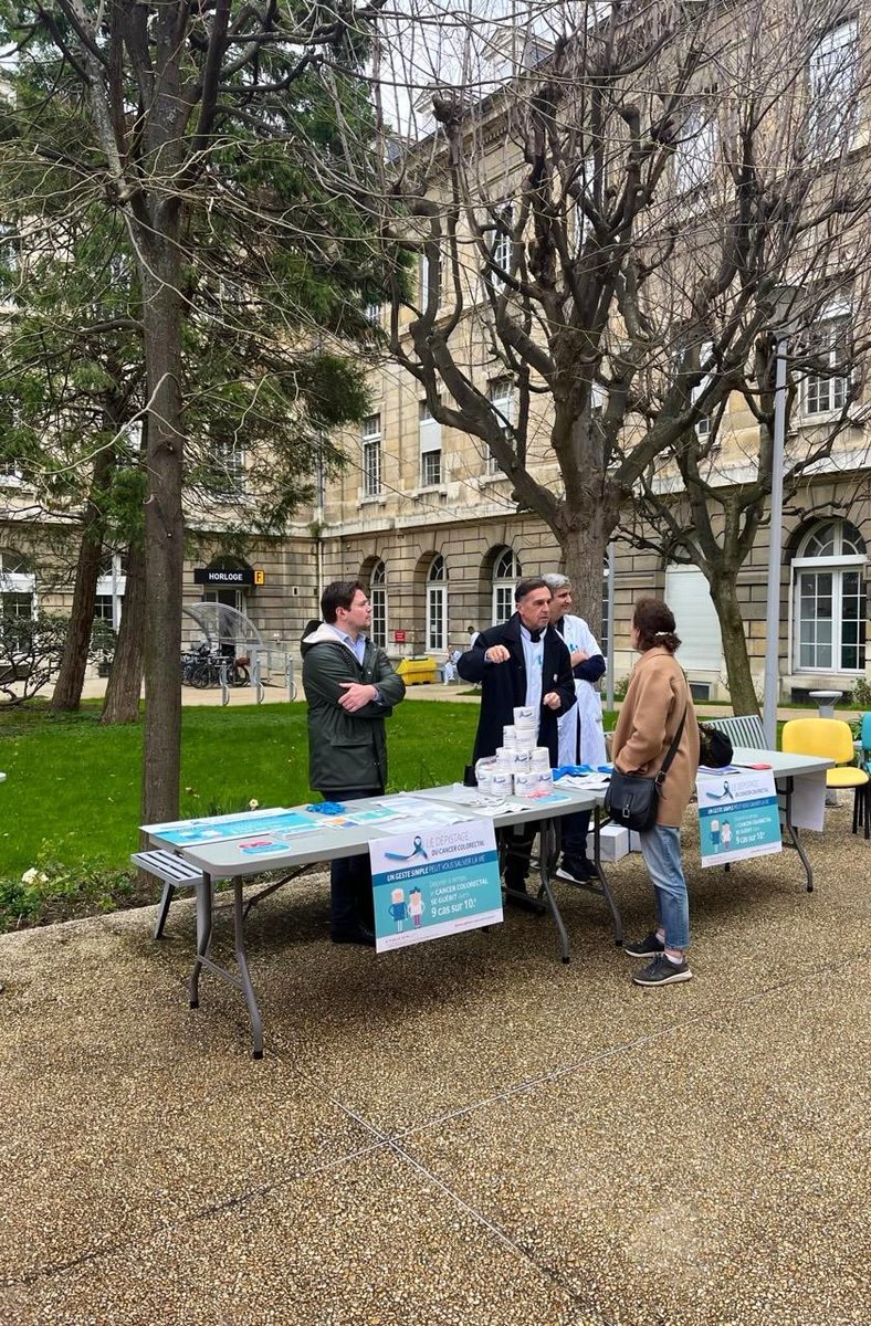 #MarsBleu | Une nouvelle journée de mobilisation contre le cancer colorectal !🔍 Au programme : des stands animés par les équipes médicales, le @CRCDC_IDF, @laliguecancer, la @SportetCancer, @reseauKcolorect et un colon géant gonflable pour tout comprendre sur cette pathologie.