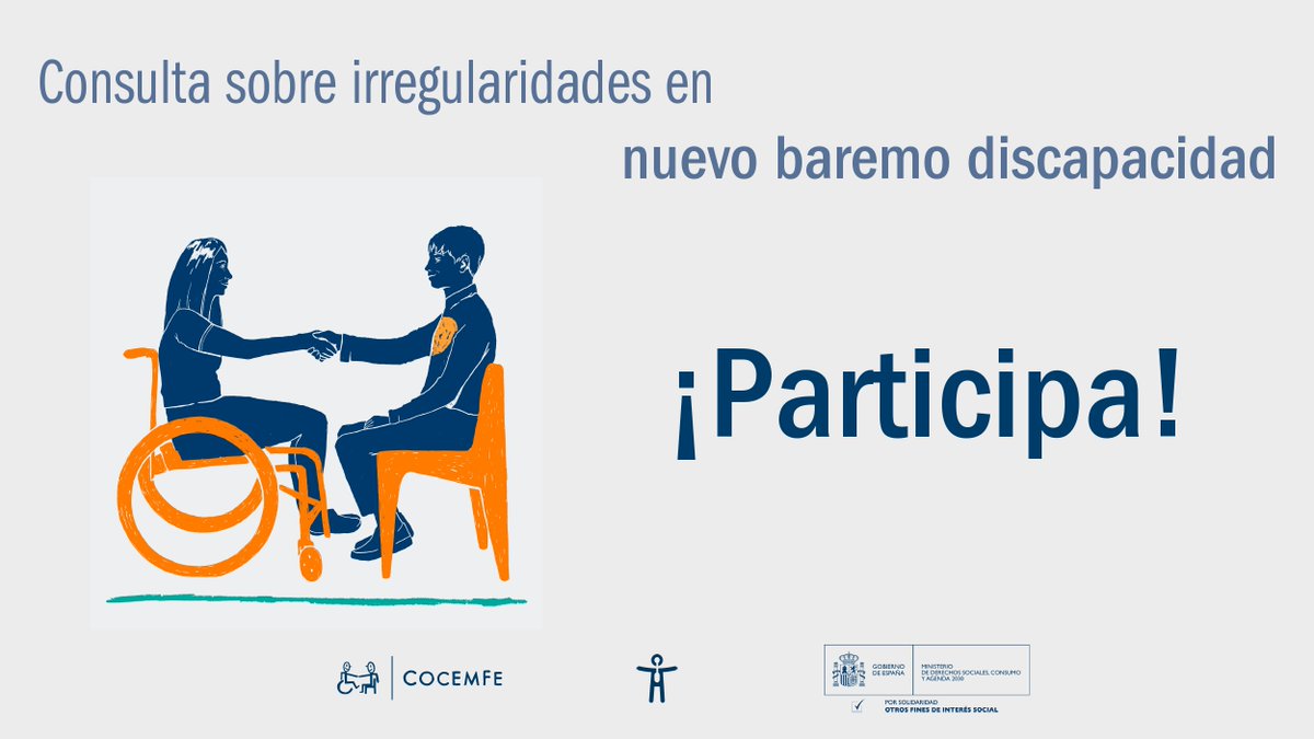 🧠 Tu colaboración es fundamental para evaluar la aplicación del nuevo baremo y las posibles situaciones de vulneración de derechos.   Rellena nuestro formulario. No te llevará más de 15 minutos.    es.surveymonkey.com/r/baremodiscap… #InvestigaCOCEMFE #DerechosCOCEMFE <a href="/msocialgob/">Ministerio de Derechos Sociales, Consumo y A2030</a>