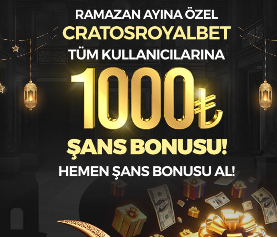 CratosRoyalTR's tweet photo. RAMAZAN AYINA ÖZEL CRATOSROYALBET TÜM KULLANICILARINA 1000TL ŞANS BONUSU!

#cratosroyal              
Güncel link: https://t.co/1WGJt4BnqK…
#casino #freebet #slot #livecasino #bonus #casinobonus #slotbonus #betcasino #bahis #betbonus https://t.co/DJnqAC2RhH