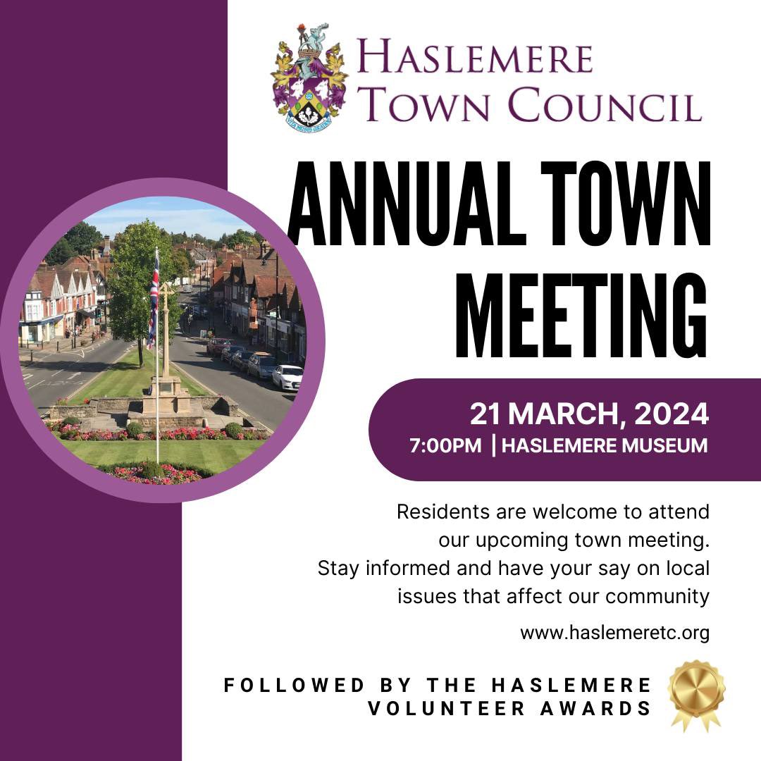 HaslemereChmbr's tweet photo. This week at the @haslemeremuseum followed by the #Volunteer awards.. 
Thursday 21st March 7pm.
#Haslemere https://t.co/E9KpAtuGum